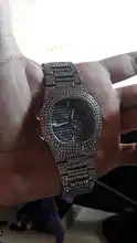 Reloj de moda con diamantes de acero para hombre, cronógrafo de Hip Hop, de lujo, dorado, masculino, 2021