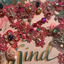 Diamantes de imitación sin adhesivo por calor súper brillantes, cristal AB, parte trasera plana, costura, strass y tela, prendas de vestir, decoraciones de pedrería, SS3-SS50