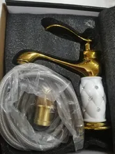 Basin Faucets Mixer Tap Gold Single-Handle Yorneiras Cold Hot Diamond ZGRK