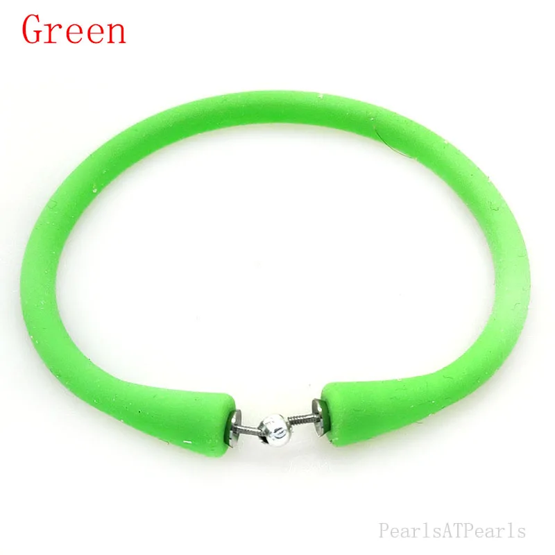

Wholesale 6 inches/145mm Green rubber Silicone Wristband for Custom Bracelet