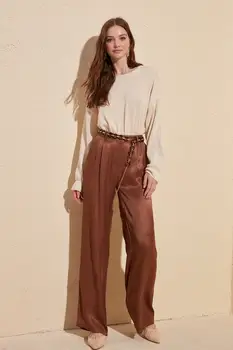 

Trendyol Pockets Satin Palazzo Pants TWOSS20PL0145