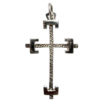 

Cross crucifix Silver 925 Sterling m wrought [1324]