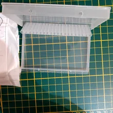 Caja de almacenamiento clara de 10/20/30 ranuras para limas de uñas, contenedor para accesorios de uñas