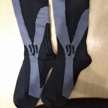 Calcetines de compresión Nylon médico enfermería medias aptas para deportes negro calcetines de compresión para Anti fatiga médico, venas varicosas