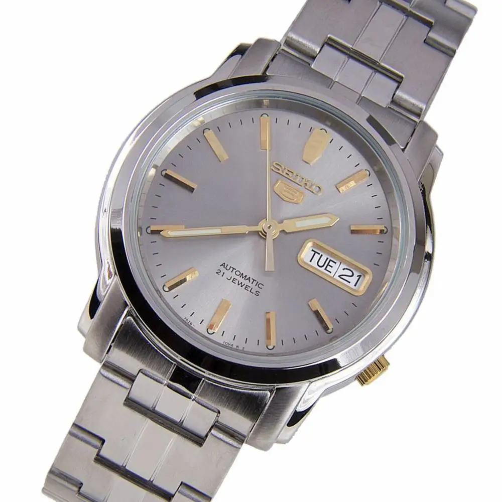 Jam Tangan Pria Otomatis Seiko 5 SNKK67K1 Dial Tali Baja Abu abu|Jam Tangan  mekanik| - AliExpress