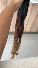 Extensiones de cabello trenzado degradado, pelo sintético Natural de ganchillo con ondas profundas de 22 pulgadas, pelo de baja temperatura para la Feria de la ciudad