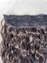 Clips IN Hairpiece Synthetic-Hair-Extensions Brown Long-Wave XINRAN Black High-Temperature-Fiber