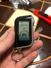 2 uds/lote A93 llavero caso cubierta de cristal para 2 uds StarLine A93 A63 A39 A36 lcd Control remoto clave cadena 2 coche sistema de alarma