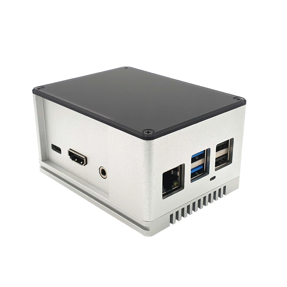 Металлический чехол для Rock Pi 4A/ 4B ecoPI PRO LP алюминиевый корпус|Аксессуары