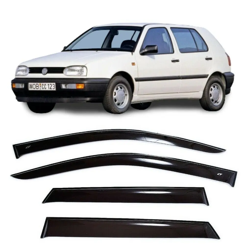Дефлекторы окон Cobra Tuning V22391 на авто VW Golf 3 III Hatchback 5d 1991-1998 4 шт./комп. ветровики от