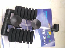 Air Bubble Filter Black Biochemical Sponges for aquarium fish tank water filter cleaning,