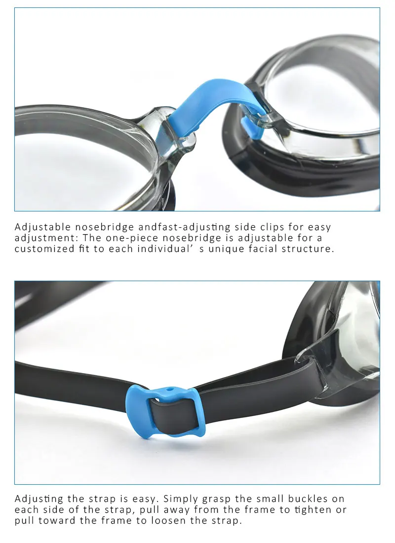 Barracuda OP-713 оптические очки для плавания-устойчивые к царапинам корректирующие линзы Регулируемая носовая часть для взрослых(71395