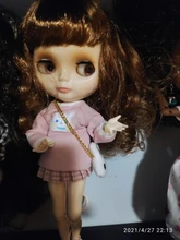 Neo muñeca Blyth personalizado NBL cara brillante, 1/6 OB24 BJD bola articulada muñeca Blyth personalizado s para niña, regalo para colección