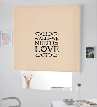 

Blind Iroa roll with phrase/Need is Love! ROLLER BLINDS TRANSLUCENT! (BEIGE 100X175)