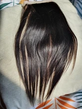 Extensiones de cabello humano con encaje para mujer, accesorio capilar liso de piel sintética con Base de seda 4x4, cierre de cuero cabelludo falso 100% Remy brasileño, prearrancado de 20 pulgadas