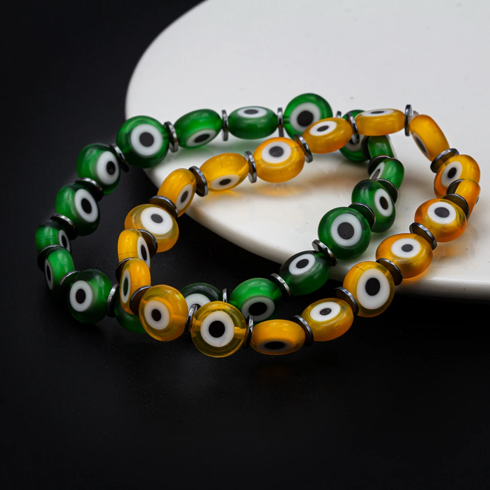 MEIBEADS 1 шт. модные 7 стилей сглаза браслеты из бусин гематит разделители для ювелирных изделий для женщин