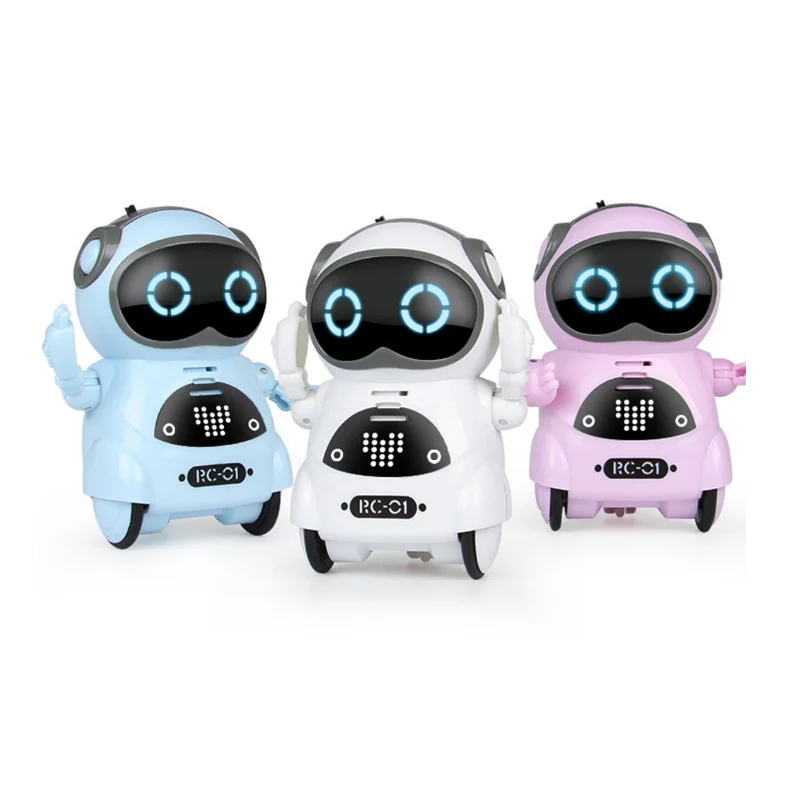Pocket robot interactive mini toy controlled for children with talking dancing fairy tale song motion recording voice pocket | Игрушки и