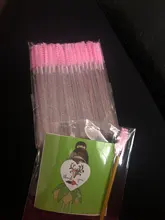 Varitas de rímel de cristal 3D, 50 Uds., microaplicadores de pestañas transparentes, venta al por mayor