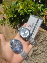 NAVIFORCE-Reloj informal de cuarzo totalmente de acero para hombre, cronógrafo deportivo resistente al agua con fecha, pulsera militar, mejor marca, masculino