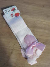 Calcetines antideslizantes con lazo para niña, calcetín de princesa hasta la rodilla, de algodón para bebé de 0 a 4 años
