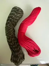 CAMPINGSKY-Cuerda de paracaídas Paracord 550 Mil Spec tipo III 7 hebras, cuerda para senderismo, tiendas de campaña, excursiones, camping, 100 pies, 200 colores