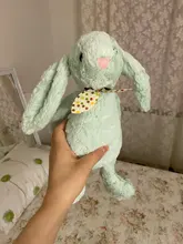 Animales de peluche suaves para niños, conejo de orejas largas para dormir, juguete de peluche de dibujos animados, regalo de cumpleaños