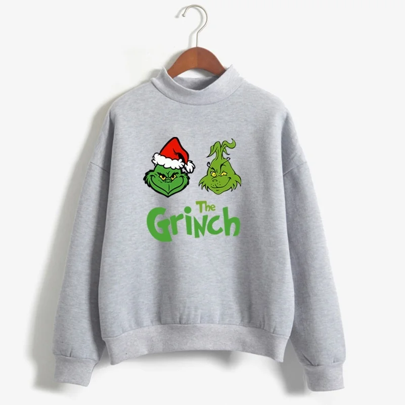 Женский свитер The Grinch, Рождественский пуловер с принтом ужасов, толстовка унисекс