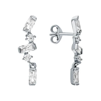 

Silver earrings with cubic zirconia sunlight sample 925