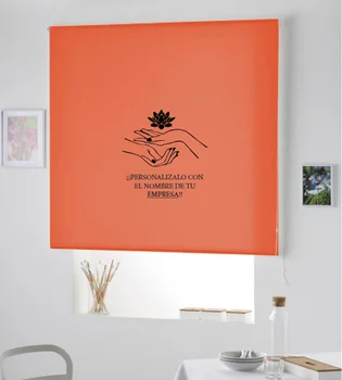 

Blind Iroa with themed and company name/Beauty-Spa! ROLLER BLINDS TRANSLUCENT! (ORANGE 100X175)