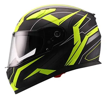 

Unik Ci-01 Flash Integral helmet with sun visor, Black/neon yellow matte, M