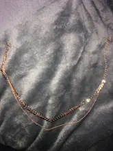 Collar de cadena con lentejuelas en V para mujer, Gargantilla elegante de doble capa para fiesta, joyería