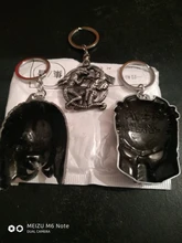 LLavero de depredador alienígena, máscara de AVP, llaveros para bolsos, llavero de coche, joyería