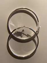 Personalidad hipérbole 925 de plata esterlina Simple liso círculo Pendientes para mujeres de plata de ley 2020-de plata-joyería de Pendientes de botón Pendientes