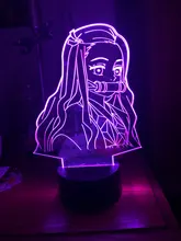 Led-Night-Light Bedroom Decor Zenitsu-Figure Gift Acrylic No-Yaiba-Lamp Demon Slayer
