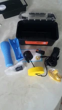 LUCKY-transductor de buscador de peces ff718clic, Sensor portátil 2 en 1 con cable e inalámbrico, ecosonda impermeable para todos los tipos de pesca