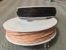 Cordón de cera de algodón a la moda, 430m, 1mm, 1,5mm, cordón negro, paquete de diámetro, accesorios y piezas de joyería a elegir