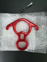 Bocina de descenso para escalada en roca, 8 anillos de descenso, ocho anillos con engranaje de rappel de oreja curvada, equipo de dispositivo Belay, 50NG
