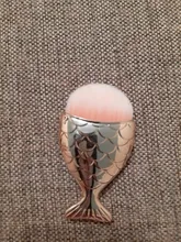 7 tipos de brochas en forma de cola de pez para uñas, brochas cosméticas de fondo, polvo de limpieza suave para cuidado de uñas, herramienta de manicura