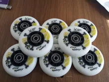 Rueda de patín de PU, rueda blanca, 85 A 76 mm 80mm, mono de ciudad, envío gratis