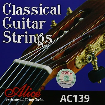 

Ac139-h string kit for classical guitar, strong tension, silver plated, Alice