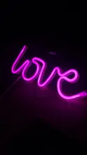 Sign-Lamp Battery-Box Nightlight Led-Neon-Lights Christmas Wedding Double-Powered Love-Shape