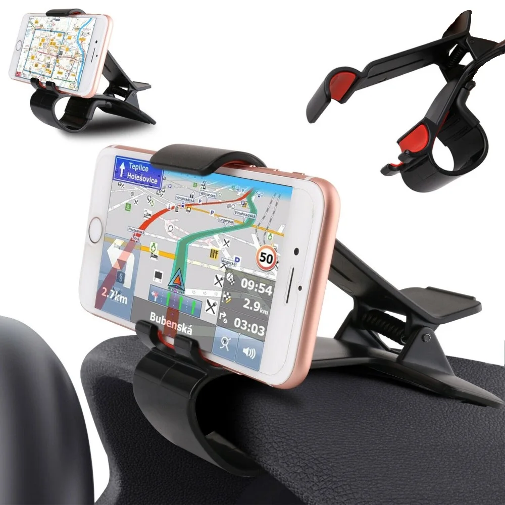 Smartphone And Gps Clip Holder With Car Dashboard Clip For Lyf Water 9 Phone Case Covers Aliexpress