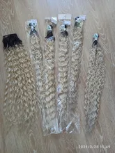 Anjo Plus RYLAI-extensiones de pelo rizado mechones, pelo sintético, 300g, para cabeza completa, 26-30 pulgadas, negro, marrón, degradado