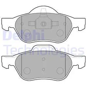 Колодки дисковые п.\ Renault Laguna 1.6i/1.8i/1.9DCi 01 DELPHI L