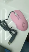 Ratón óptico retroiluminado de color rosa para ordenador, Mouse silencioso con cable, moda Sailor Moon, 2400DPI