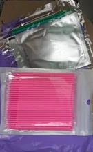 Extensiones de pestañas Micro desechables, duraderas, aplicadores individuales de belleza, herramientas para quitar pestañas, 50/100 unids/bolsa