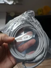 ANPWOO 5M/10M/20M/30M opcional, 2,1mm/5,5mm jack RJ45 + DC de extensión Ethernet Cable CCTV para cámaras IP sistema NVR