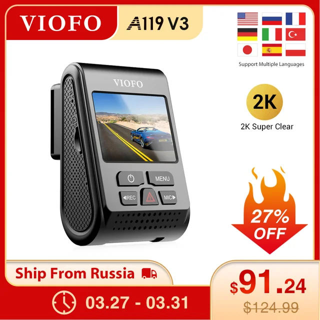 $US $91.24 VIOFO A119 V3 Car Dash Cam Car DVR Upgrated 2019 Latest Version super night vision newest car cam 2