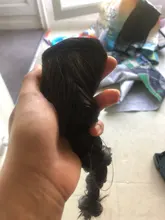 Vigorous-extensiones de cabello sintético con pinza, cabello sintético con cola de caballo ondulada, color marrón degradado