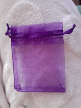 Bolsas de Organza para regalos de boda, bolsitas con cordón de caramelo para embalaje de exhibición de pendientes y joyería, 7x9cm, 10/20/50/100 Uds.